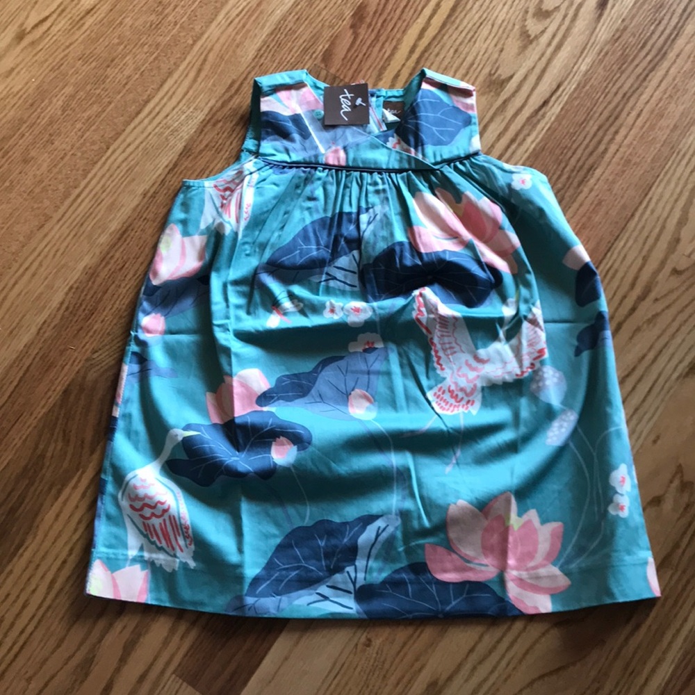 NWT Tea Collection Lotus and Cranes Dress